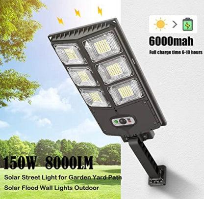 SmartYard 150W Solar Lights, 3 Modes Led Solar Wall Light Motion Sensor with Remote Control, 8000LM - Outdoor Solar Outlet