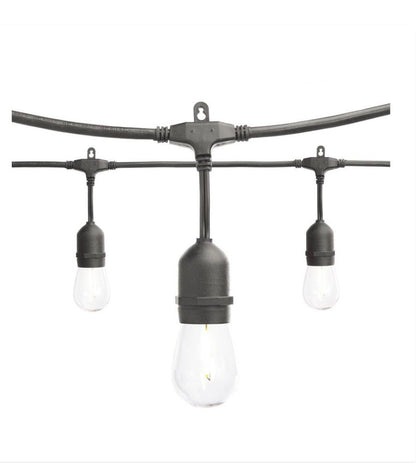 SmartYard 24 Ft. Waterproof LED String Light, 12 bulbs Plug-In - Outdoor Solar Outlet