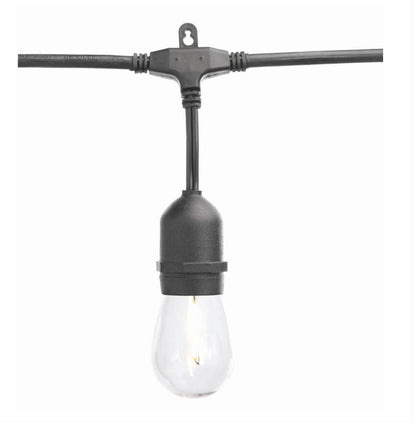 SmartYard 24 Ft. Waterproof LED String Light, 12 bulbs Plug-In - Outdoor Solar Outlet