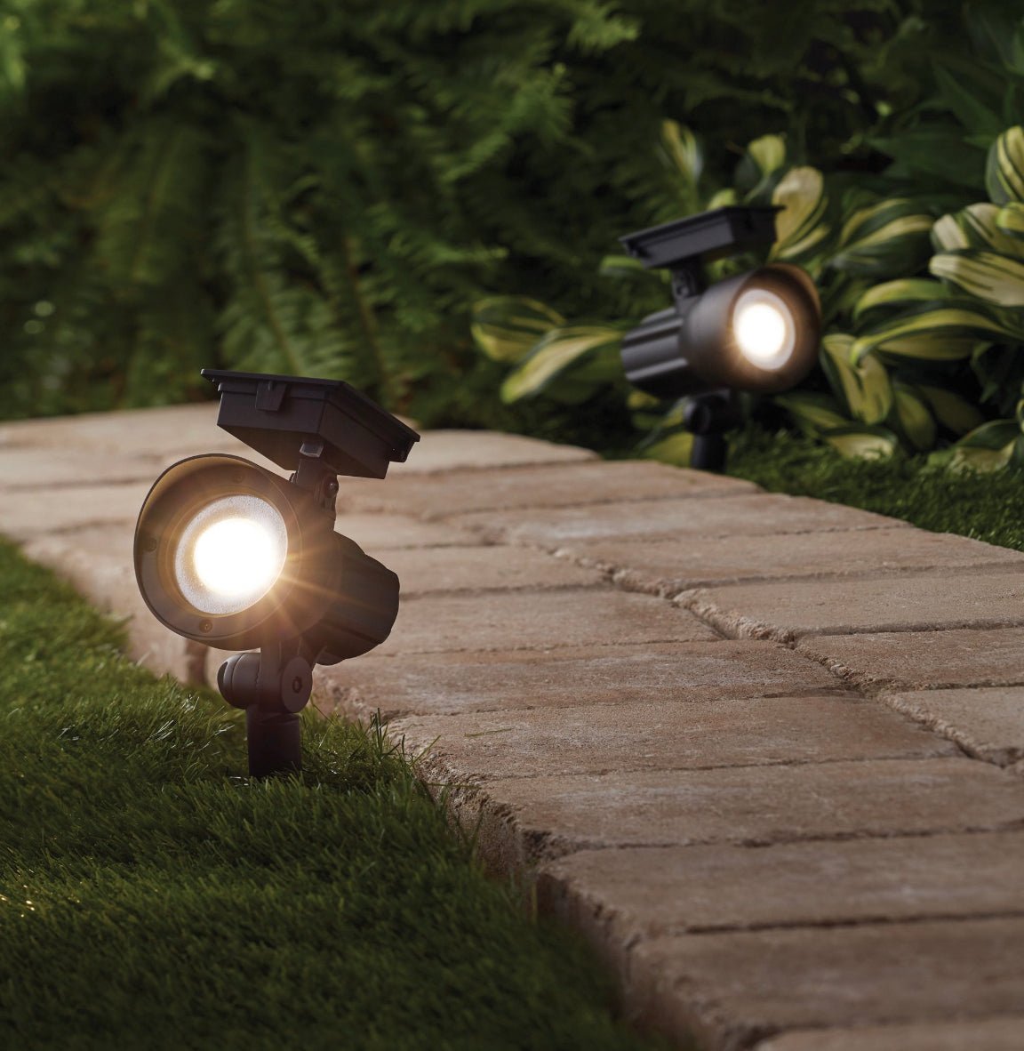 SmartYard 50 Lumen Solar Outdoor Landscape Spot Light, Black (5-Pack) - Outdoor Solar Outlet
