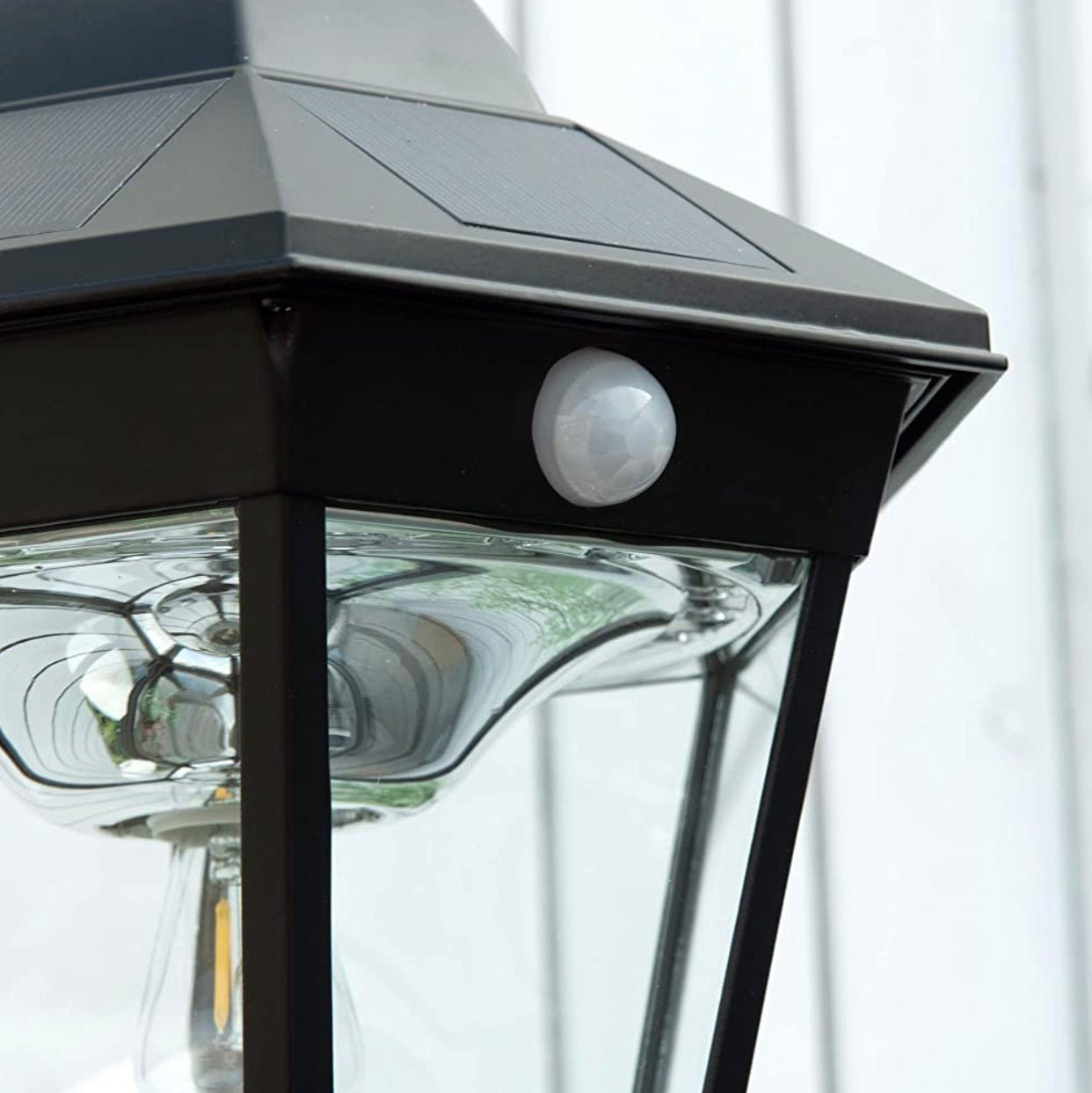 SmartYard 77" Solar Lamp Post Light, Waterproof Aluminum And Glass Outdoor Vintage Post Lamp - Outdoor Solar Outlet