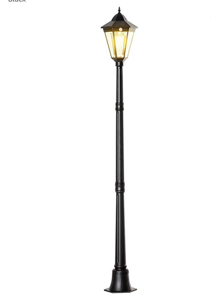 SmartYard 77" Solar Lamp Post Light, Waterproof Aluminum And Glass Outdoor Vintage Post Lamp - Outdoor Solar Outlet