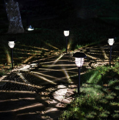 SmartYard Grill Solar LED Pathway Lights - Oil-rubbed Bronze 8 Pack-10 Lumen - Outdoor Solar Outlet