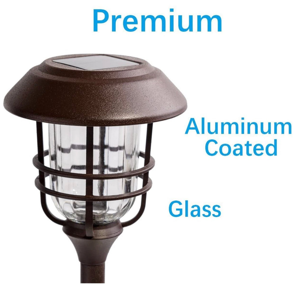 SmartYard Grill Solar LED Pathway Lights - Oil-rubbed Bronze 8 Pack-10 Lumen - Outdoor Solar Outlet