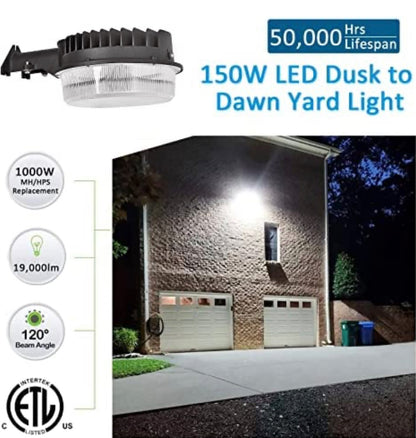 SmartYard LED Barn Light , 5000K Daylight 2000LM Dusk to Dawn LED Outdoor Yard Light with Photocell - Outdoor Solar Outlet