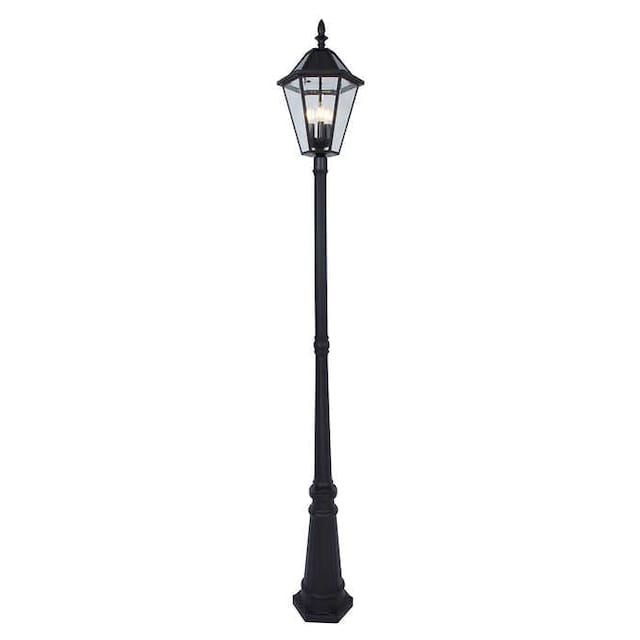 SmartYard Outdoor Solar LED Lamp Post 300 Lumen 90 Inch Tall - Outdoor Solar Outlet