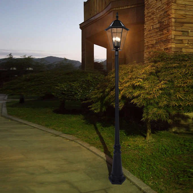 SmartYard Outdoor Solar LED Lamp Post 300 Lumen 90 Inch Tall - Outdoor Solar Outlet