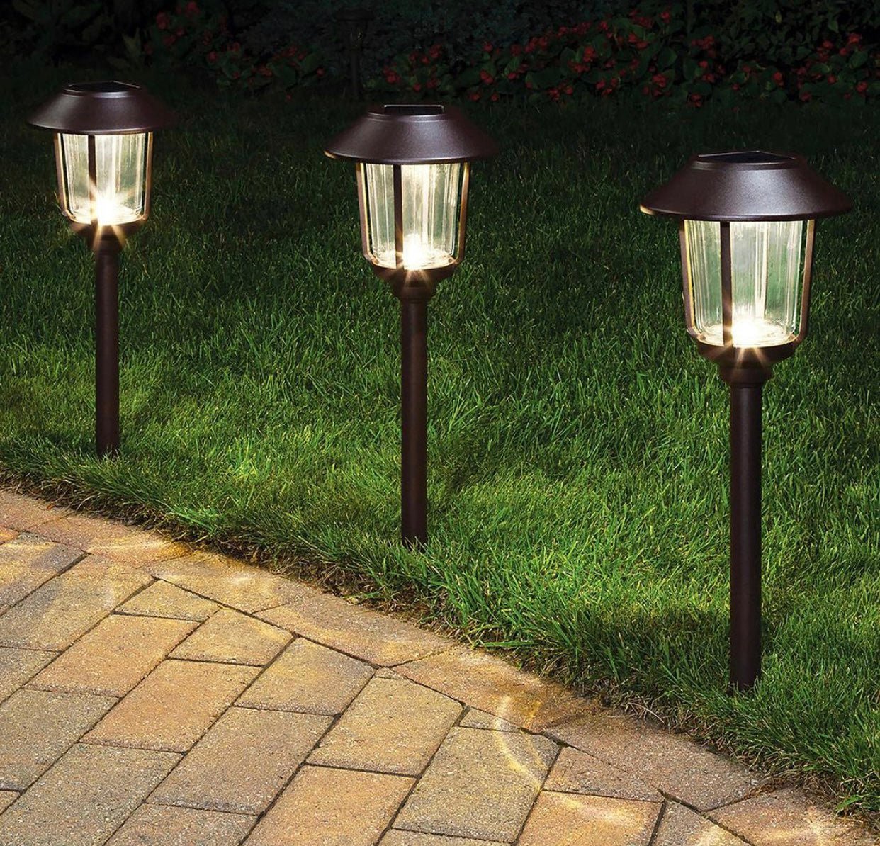 Smartyard Solar LED Large Pathway Lights 10 Lumen - 6 Pack - Outdoor Solar Outlet
