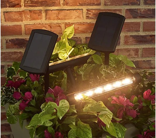 SmartYard Solar Light Bar Set of 2 65 Lumen With Remote Panel - Outdoor Solar Outlet