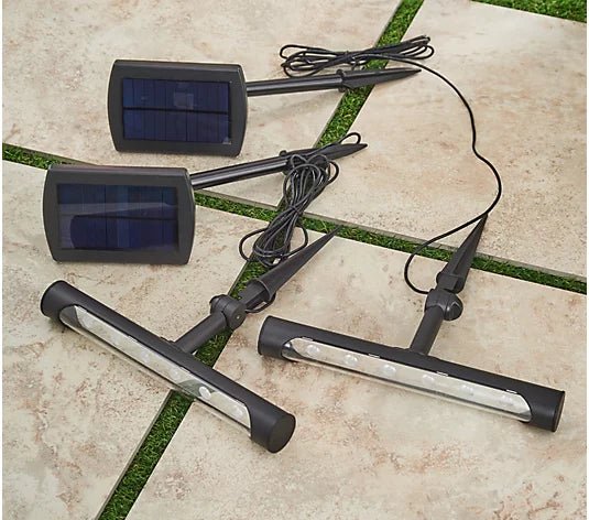 SmartYard Solar Light Bar Set of 2 65 Lumen With Remote Panel - Outdoor Solar Outlet