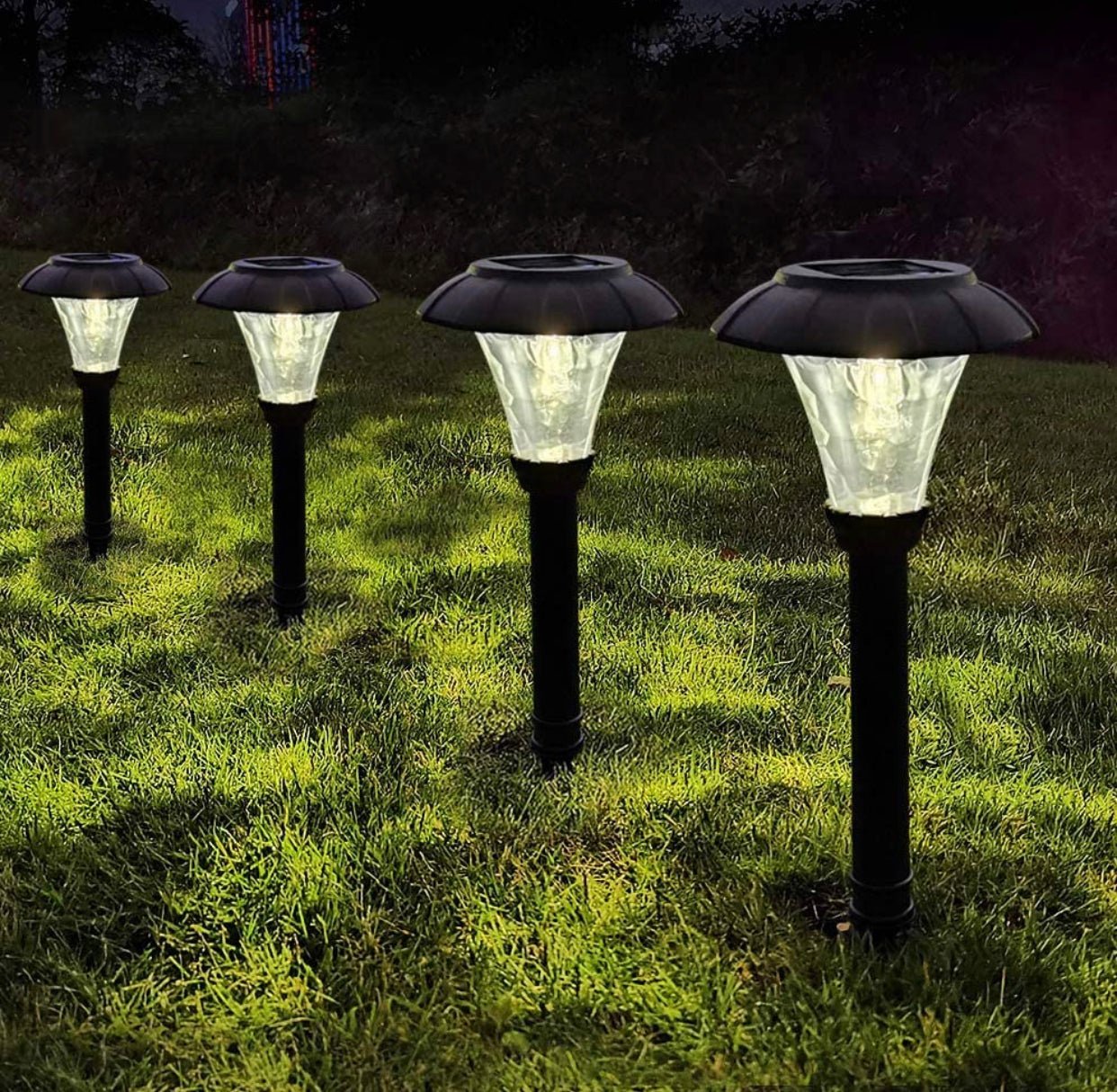 SmartYard Solar Pathway LED Lights -12 Pack (Warm White) - Outdoor Solar Outlet