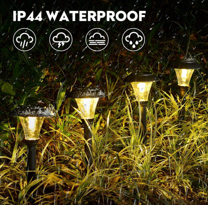 SmartYard Solar Pathway LED Lights -12 Pack (Warm White) - Outdoor Solar Outlet