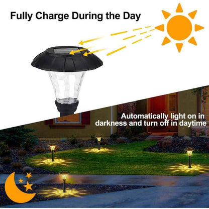 SmartYard Solar Pathway LED Lights -12 Pack (Warm White) - Outdoor Solar Outlet
