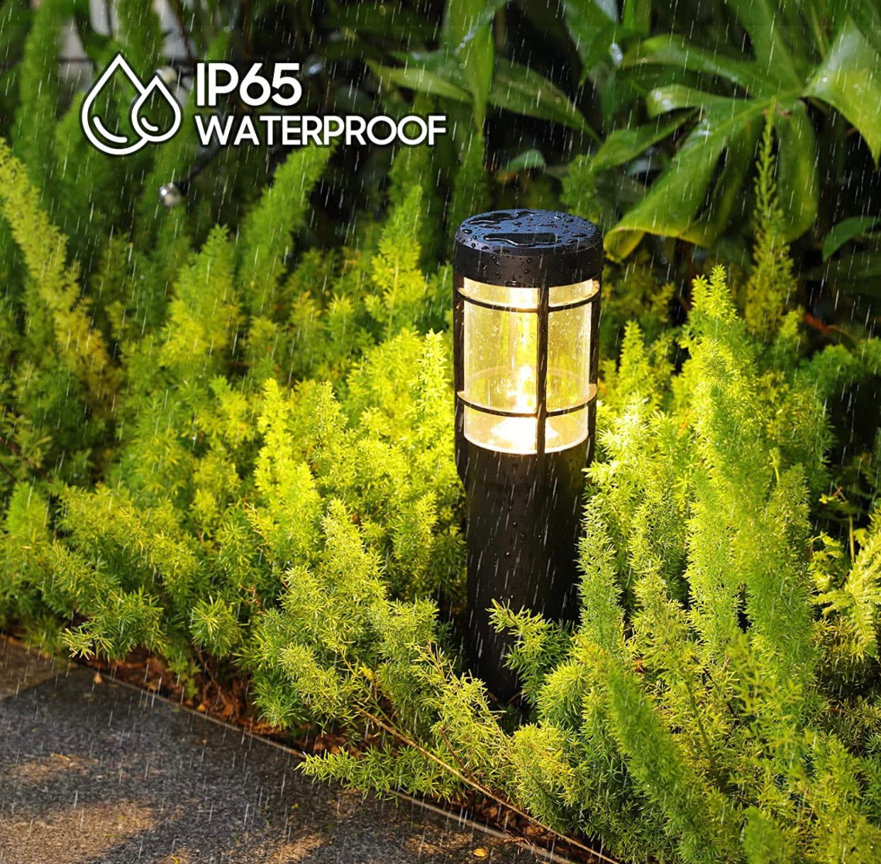 SmartYard Solar Pathway Lights, 6 Pack Solar Outdoor Lights Up to 14 Hrs Warm White & RGB - Outdoor Solar Outlet