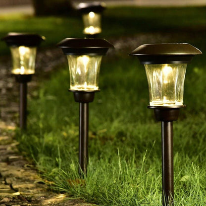 SmartYard Up To 10-Lumen Solar Pathway Lights,8 Pack - Outdoor Solar Outlet