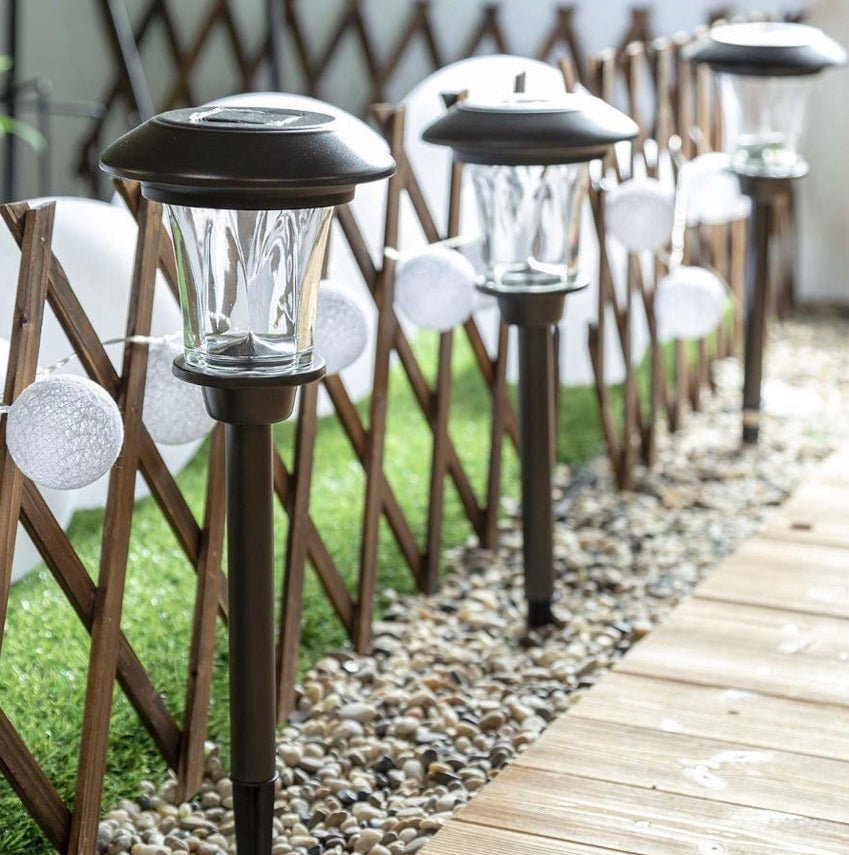 SmartYard Up To 10-Lumen Solar Pathway Lights,8 Pack - Outdoor Solar Outlet