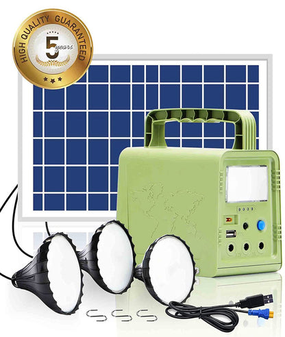 Solar Generator - Portable Power Station for Emergency ,Solar Powered Generator With Panel Including 3 Sets LED Light - Outdoor Solar Outlet