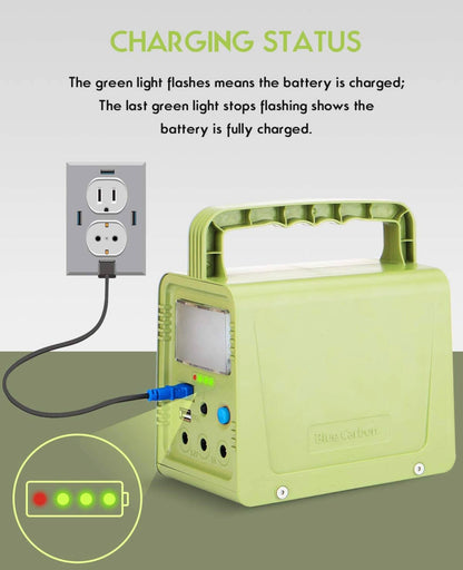 Solar Generator - Portable Power Station for Emergency ,Solar Powered Generator With Panel Including 3 Sets LED Light - Outdoor Solar Outlet