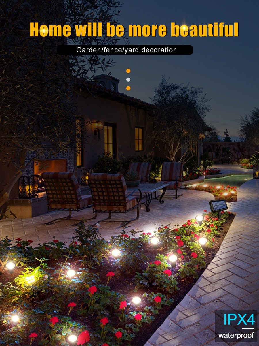 Solar In-Ground String Pathway Lights 10-in-1 - Outdoor Solar Outlet