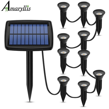 Solar In-Ground String Pathway Lights 10-in-1 - Outdoor Solar Outlet