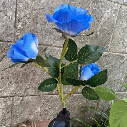 Solar LED Rose Flower Light (2 Pack) - Outdoor Solar Outlet