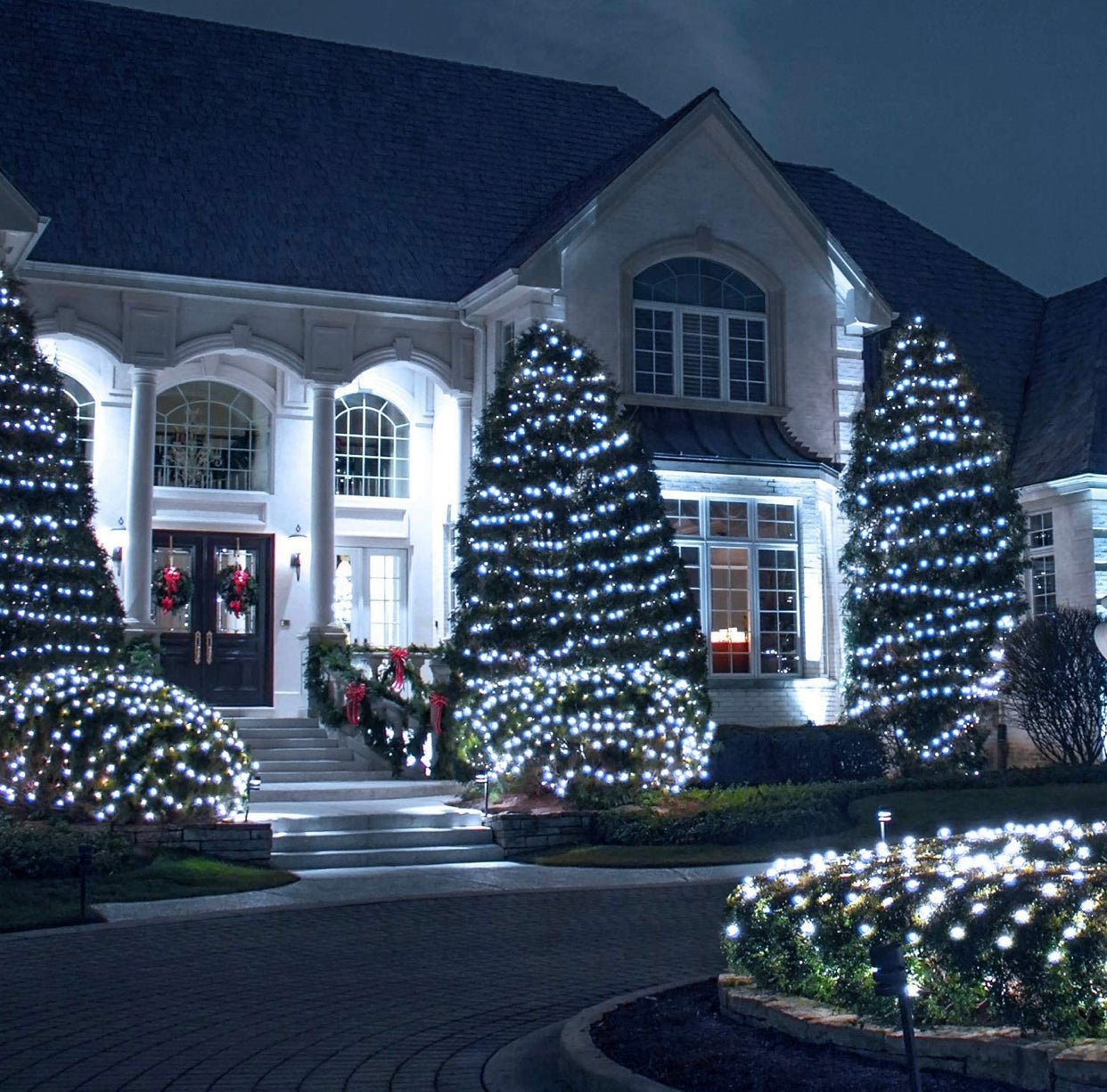 Solar Net Mesh Lights 360 LED with Remote, 11.8Ft x 4.9Ft Fence String Light - Outdoor Solar Outlet