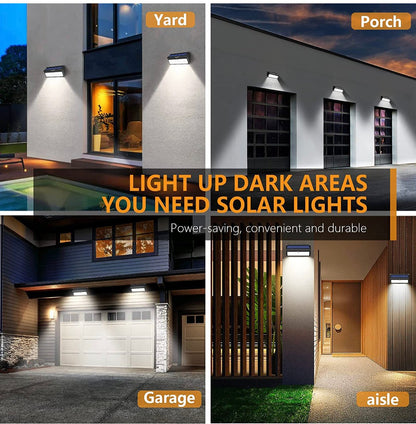Solar Outdoor Lights 100 LED Motion Sensor Solar Security Lights 4-Pack - Outdoor Solar Outlet