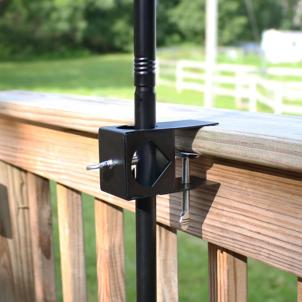 Threshold Deck Torch Clamp,For Pathway Lights -2 Pack [Aluminum] - Outdoor Solar Outlet