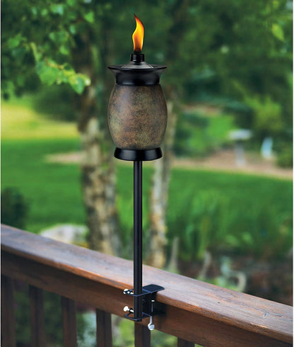 Threshold Deck Torch Clamp,For Pathway Lights -2 Pack [Aluminum] - Outdoor Solar Outlet
