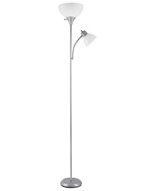 Torchiere Floor Lamp – High Brightness Torchiere Floor Lamp with 2 Reading Lights Lamps with Efficient LED - Outdoor Solar Outlet
