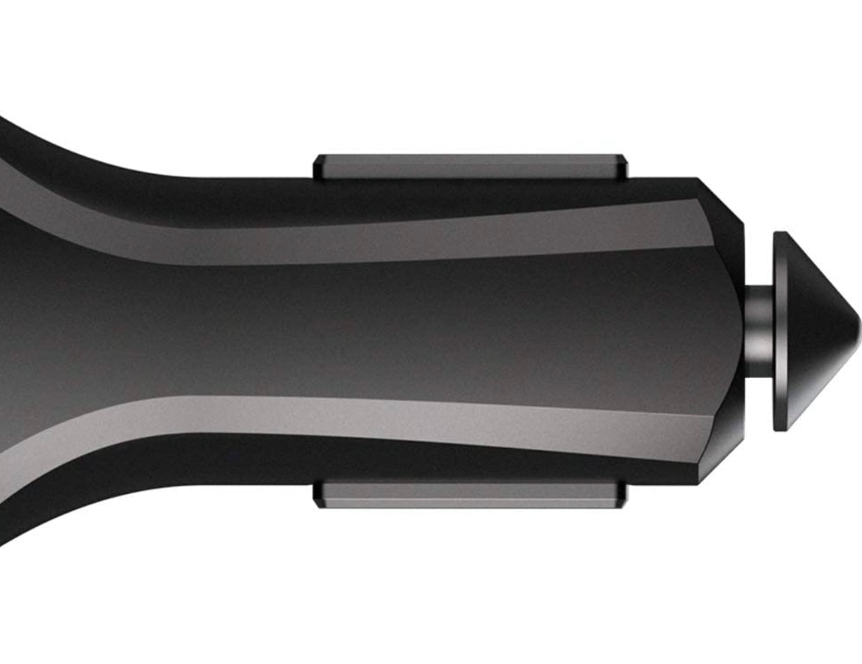 ZUS Smart Car Charger with App to Save Car's Location, 2 Ports Car Charger with Led for iPhone XS/Max/XR/X/8/7/6/Plus - Outdoor Solar Outlet